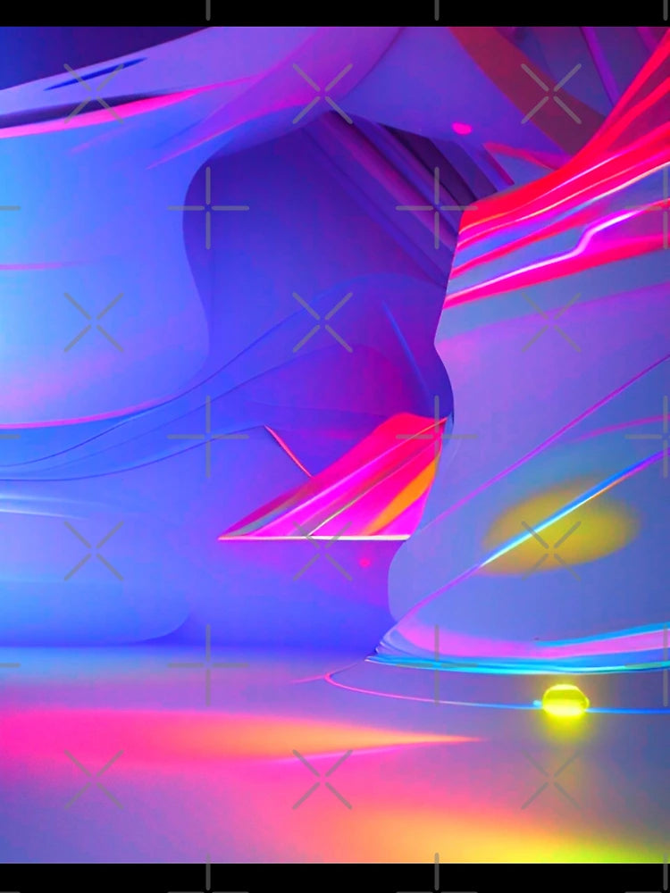 Abstract 3D art. Multi colors vibrant