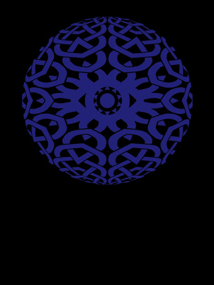 3D Celtic Sphere Design with Eye at the Center