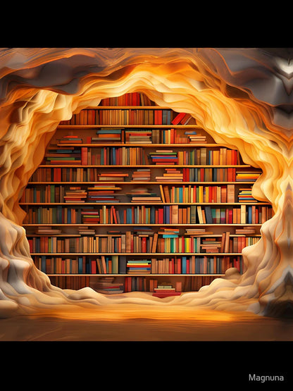 3D Library in a Fire Hole