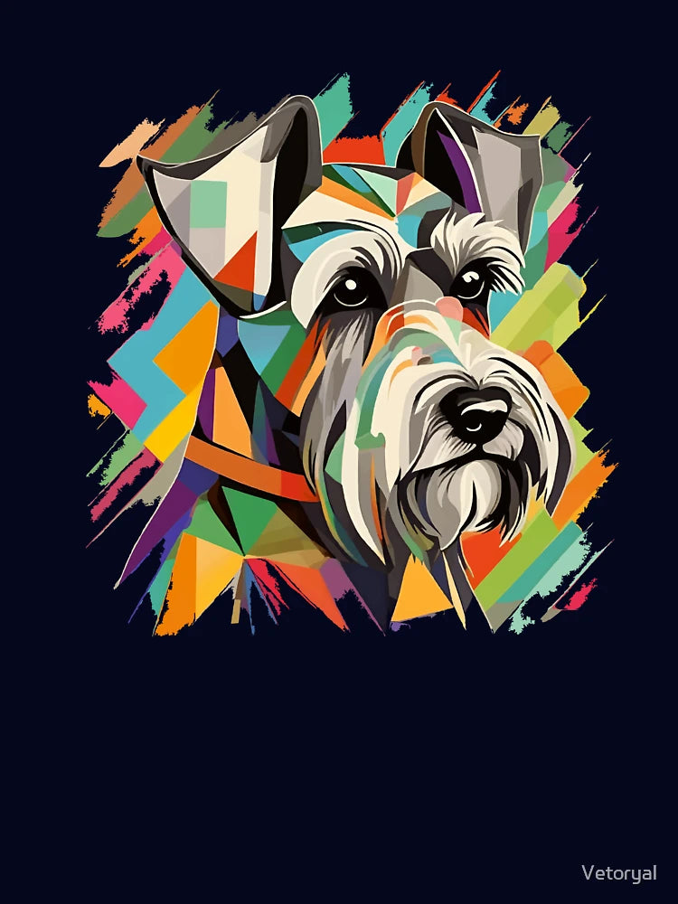 Dog Schnauzer Colorful