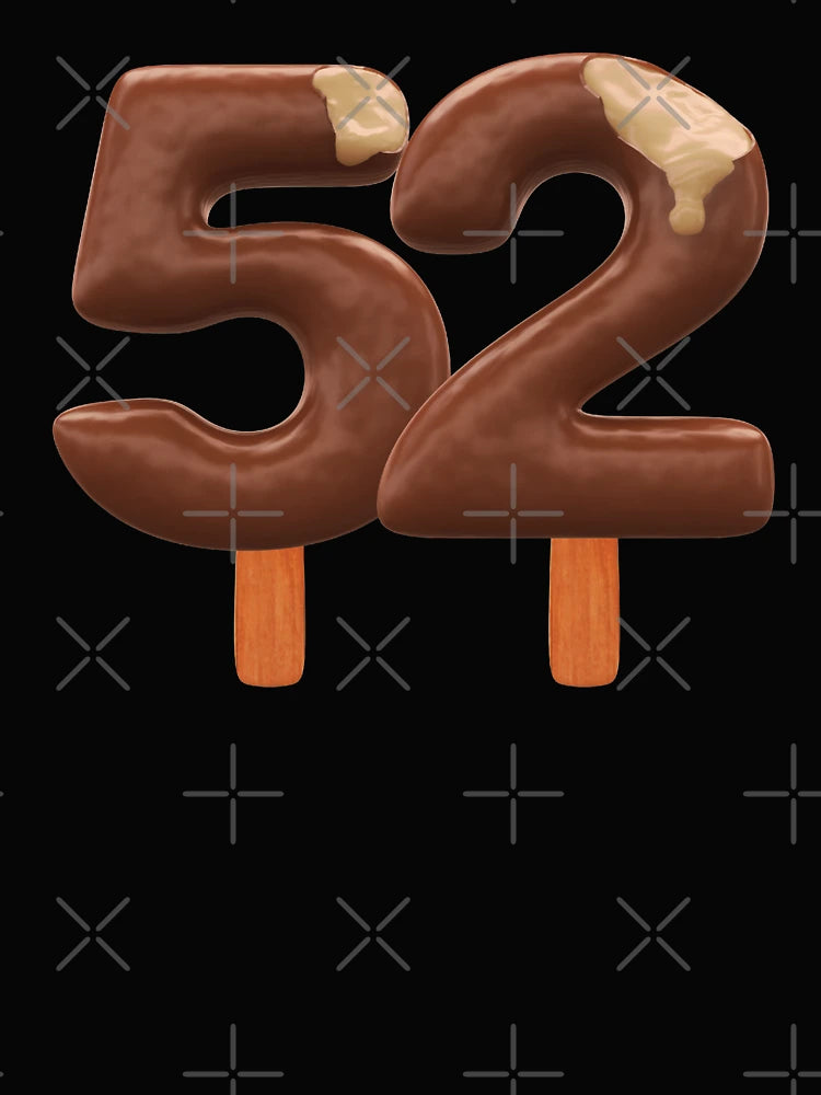 52 Ice Cream Fifty Two Number 3d Chocolate