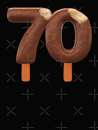 70 Ice Cream Seventy Number 3d Chocolate