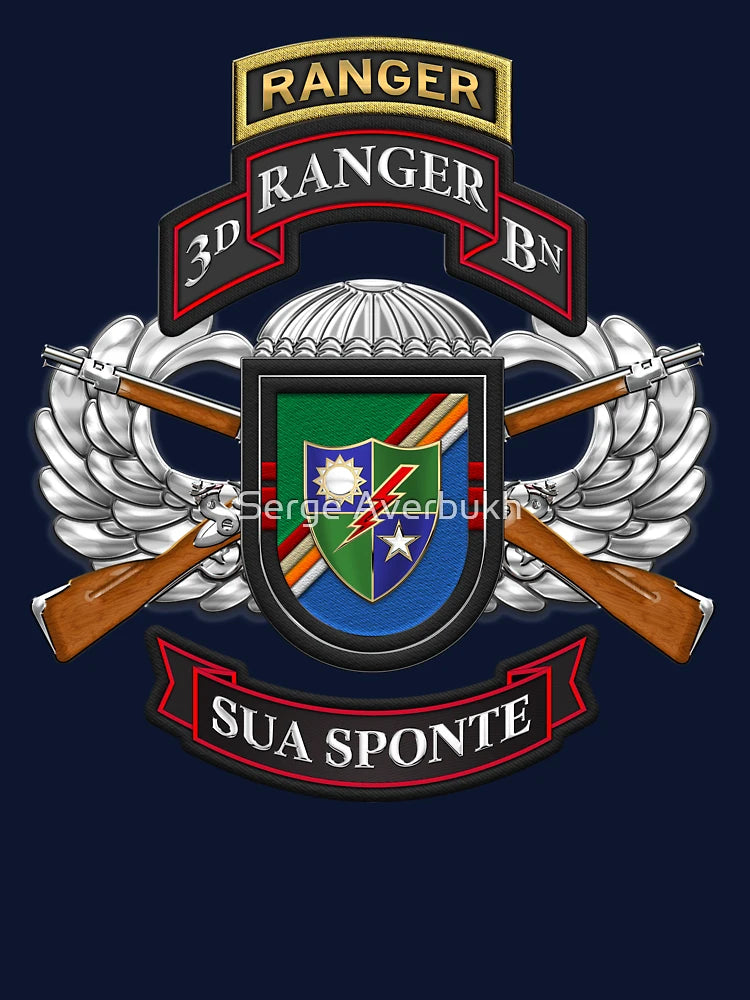 3rd Ranger Battalion - Army Rangers Special Edition over Blue Velvet
