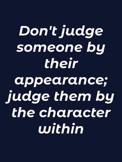 Dont Judge Someone