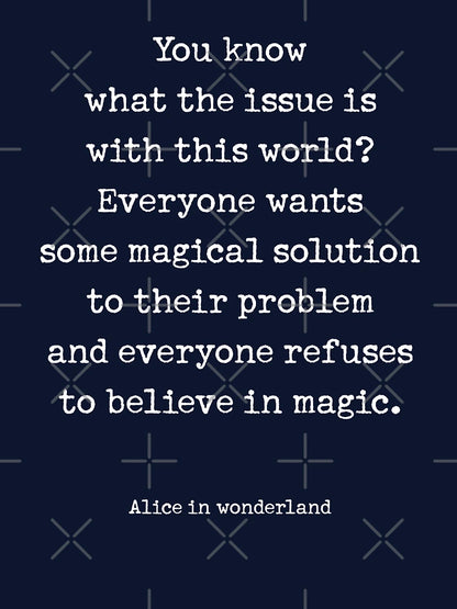 Alice in Wonderland quote