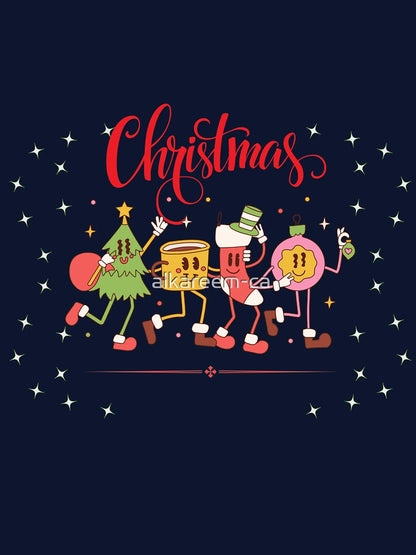 Festive Christmas Cheer - Cute Holiday Characters Illustration