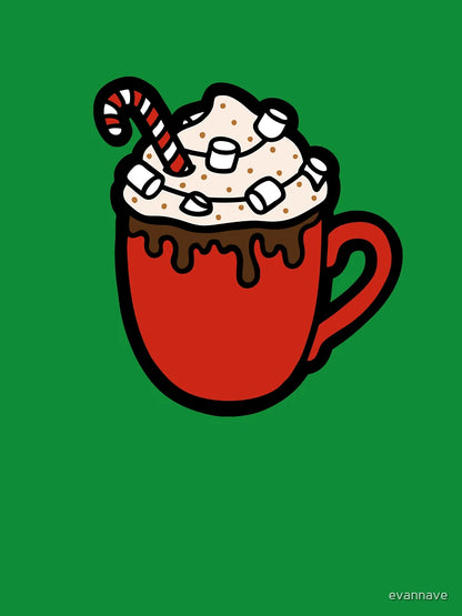 Festive Hot Cocoa Pattern in Green