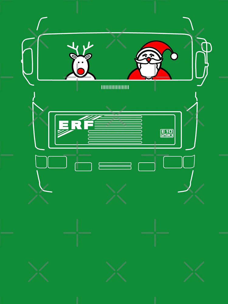 ERF E Series classic British lorry white outline Christmas special edition