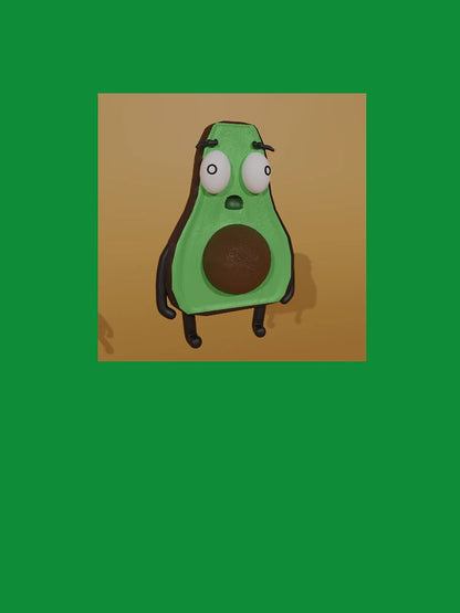 3D avocado