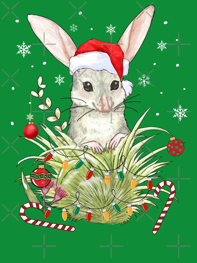 Extra festive Bilby /Christmas australian animals, Xmas Bilby Men Woman Kids