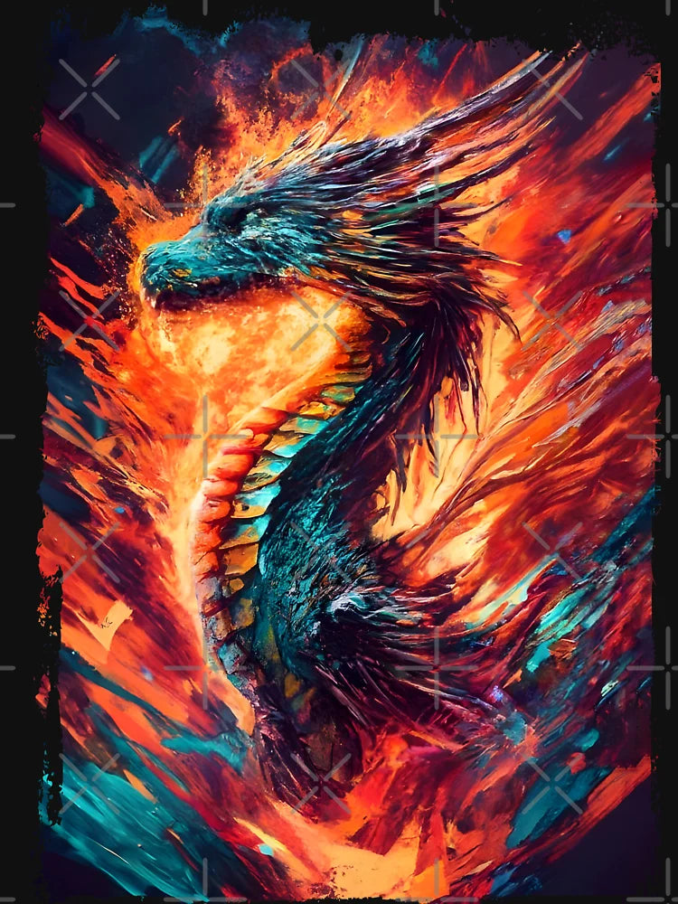 Dragon's Dance: Ultra Realistic Elegance in Red Matrix