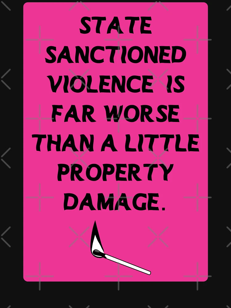 acab pink | state sanctioned violence is far worse than a little property damage