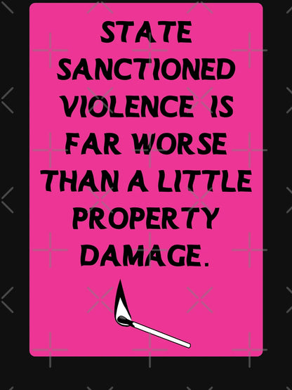 acab pink | state sanctioned violence is far worse than a little property damage