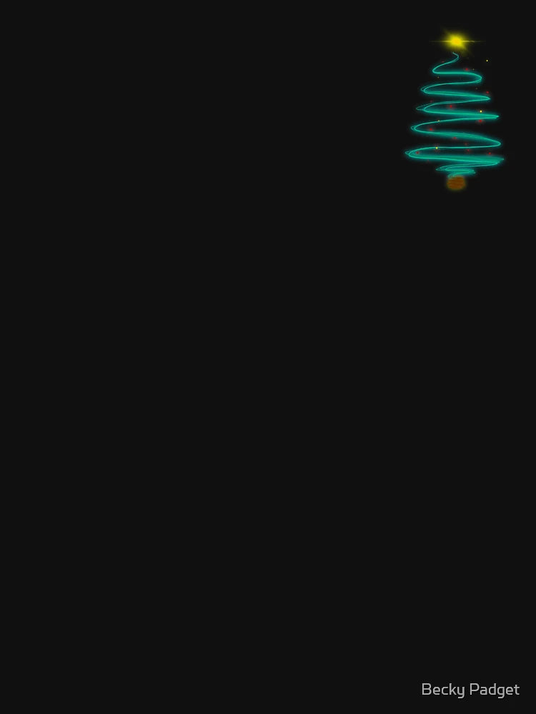 Abstract glowing Christmas tree