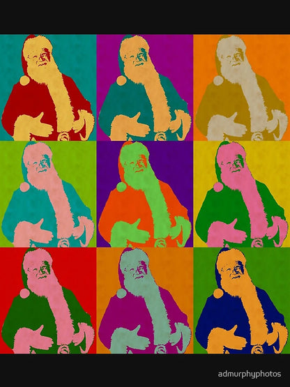 A very jolly Santa Claus Andy Warhol Style