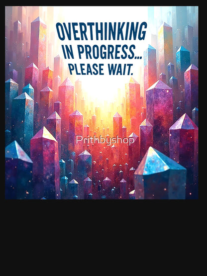 Overthinking in Progress... Please Wait - Funny Overthinker T-Shirt