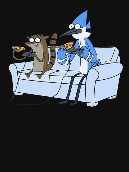 Mordecai and Rigby Pizza and Video Games
