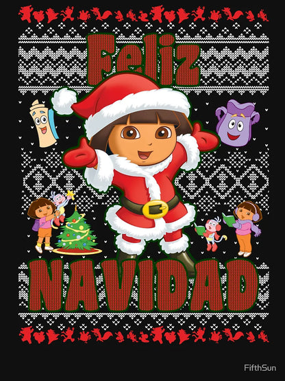 Dora the Explorer Christmas Dora Santa Ugly Sweater