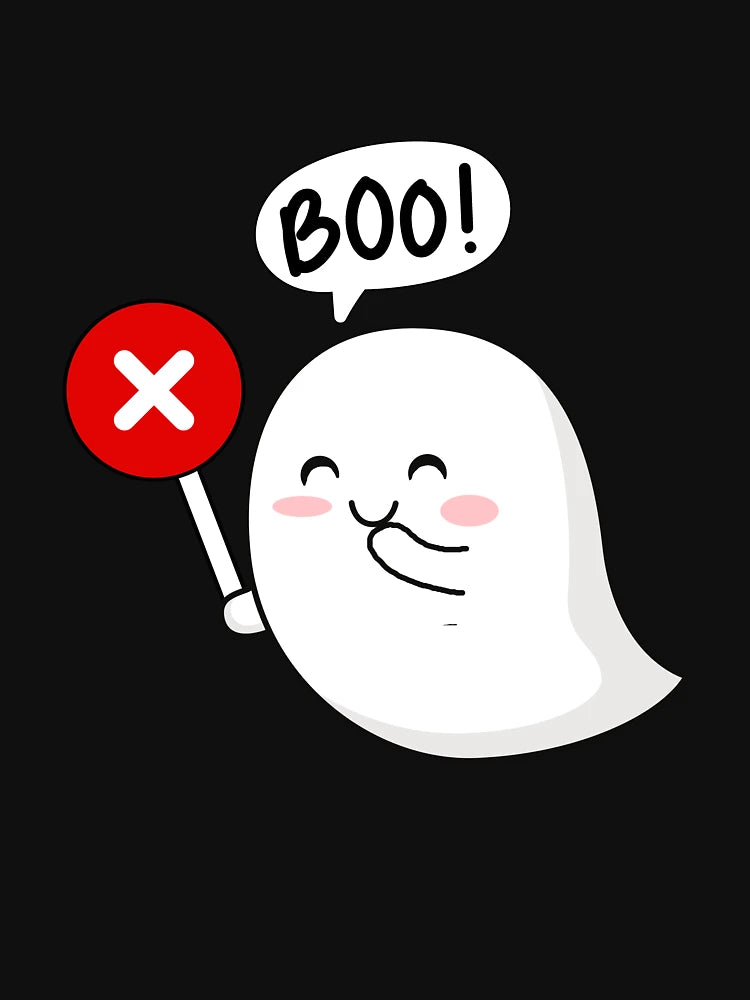Funny smile Ghost Screaming Boo Disapproval T-Shirt halloween