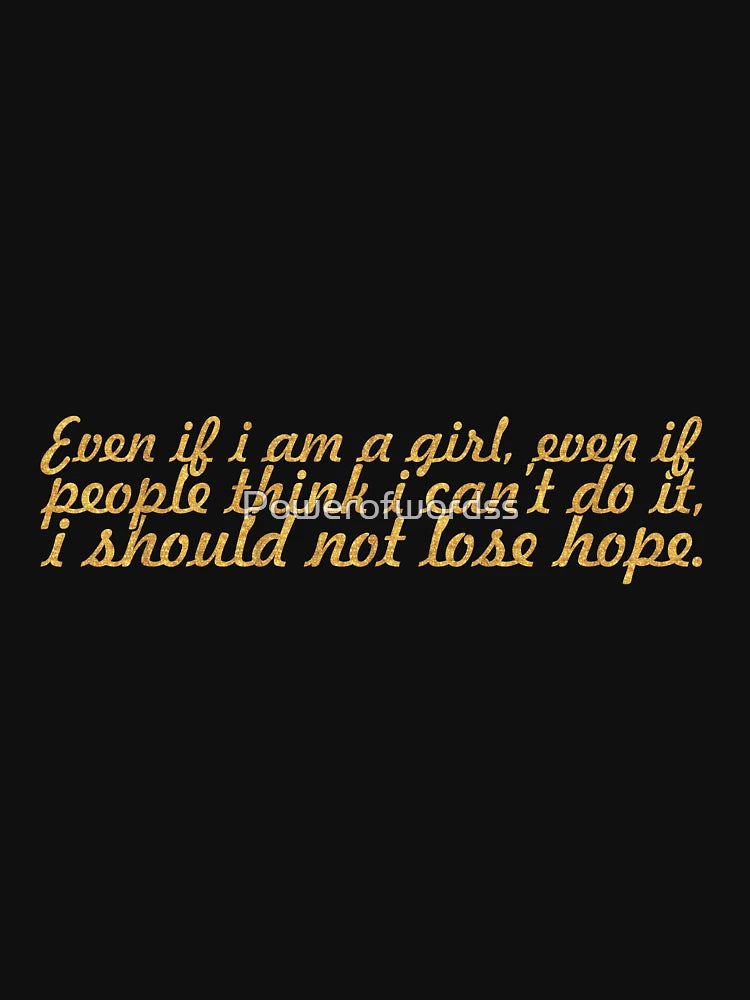 Even if i... “Malala” Inspirational Quote