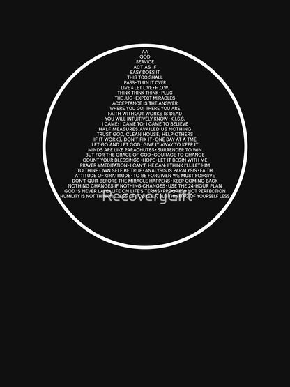 Alcoholics Anonymous Symbol in Slogans (A.A.)