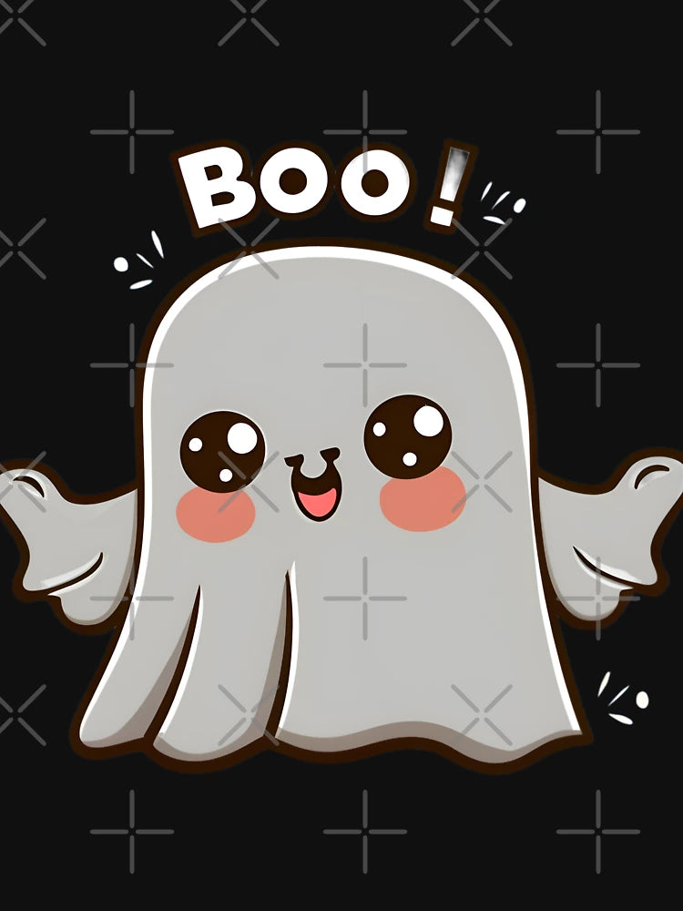 A cute ghost saying