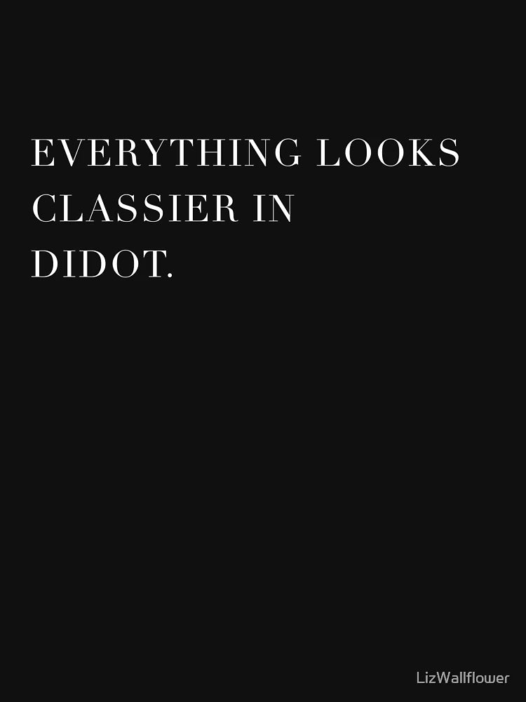 Everything Looks Classier in Didot