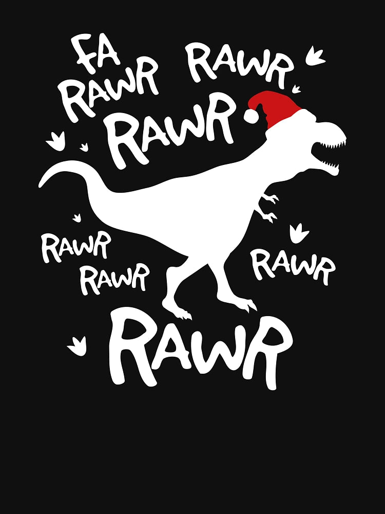 Fa Rawr Rawr T-Rex Dinosaur Christmas graphic, Christmas Tee