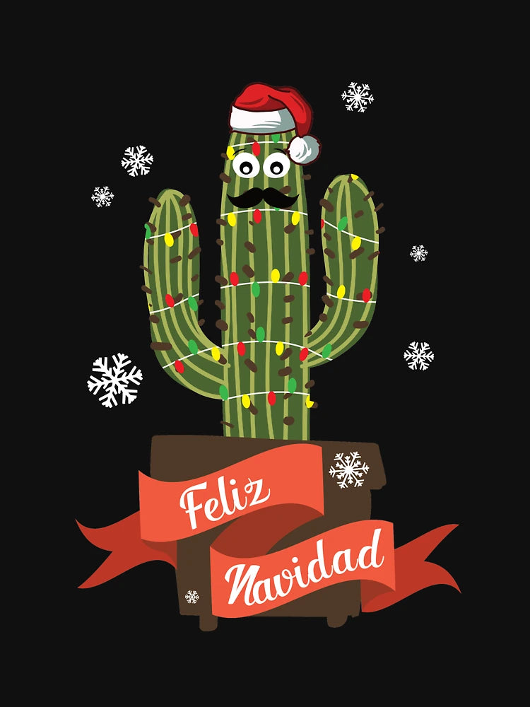 Feliz Navidad Funny Mexican Christmas Cactus