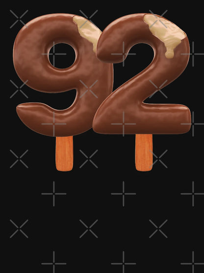92 Ice Cream Ninenty Two Number 3d Chocolate
