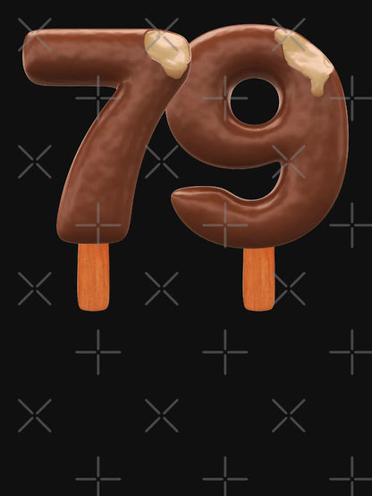 79 Ice Cream Seventy Nine Number 3d Chocolate