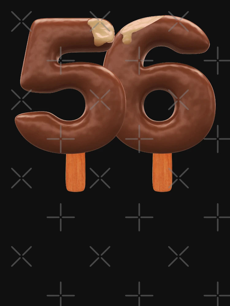 56 Ice Cream Fifty Six Number 3d Chocolate