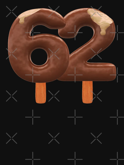 62 Ice Cream Sixty Two Number 3d Chocolate