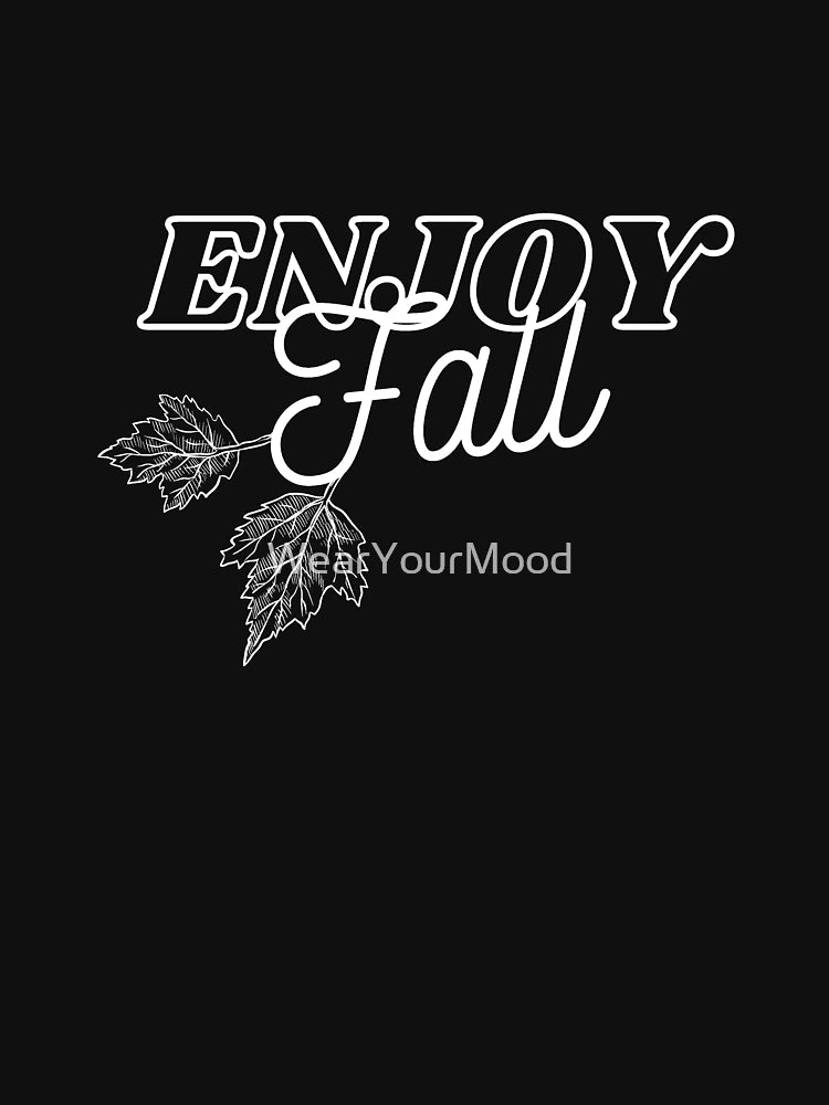 Enjoy Fall Black T-Shirt