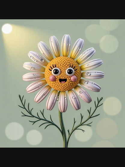 Fashionista camomile,3D.