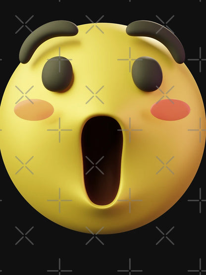 Emoji Smiley Amazed 3D Face