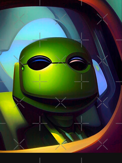 3D Alien art. Cool extraterrestrial