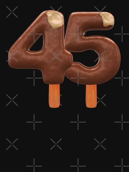 45 Ice Cream Fourty Five Number 3d Chocolate