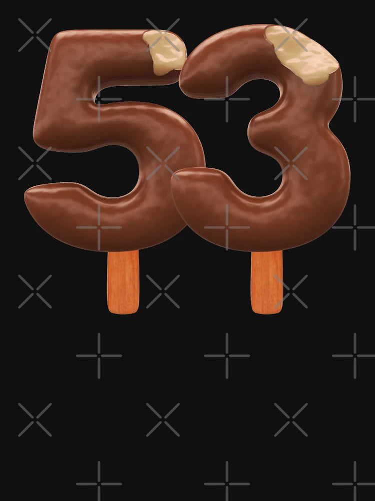 53 Ice Cream Fifty Three Number 3d Chocolate
