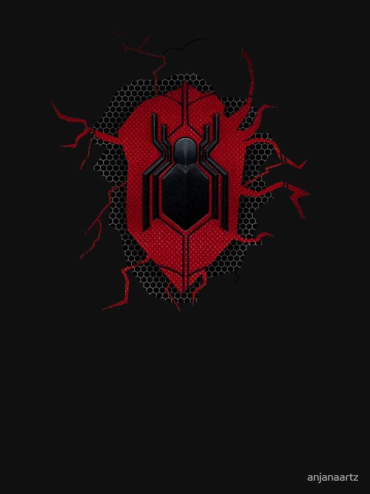 3D Pop Up Black Spider With Honeycomb Pattern