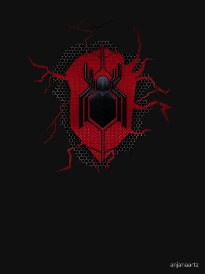 3D Pop Up Black Spider With Honeycomb Pattern