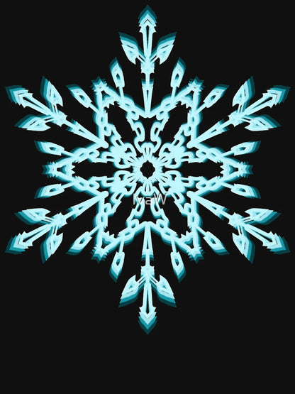 3D effect Snowflake