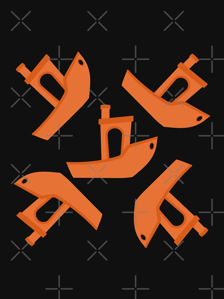 3D Printing Benchy Professional Boat Builder - Orange