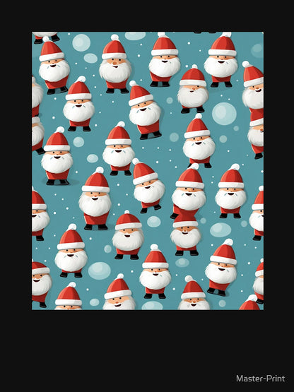 Festive Christmas Designs - Colorful Santa Clauses