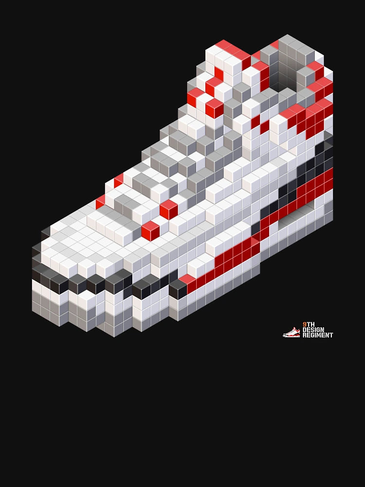 3D 8-bit basketball shoe 3