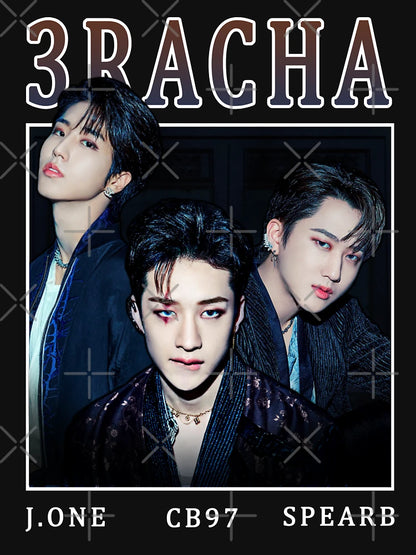 3RACHA Stray Kids Vintage Retro Kpop Band Style 90s