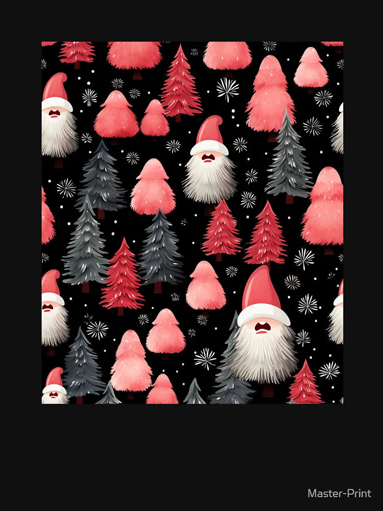 Festive Christmas Designs - Colorful Santa Clauses