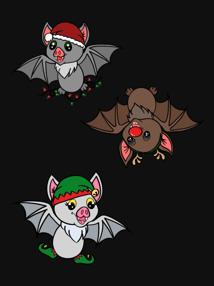Festive Christmas Bats