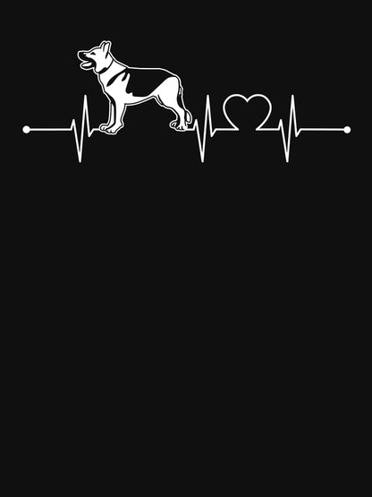 Dog Lover Gift Idea Dog Breed Heartbeat German Shepherd Premium