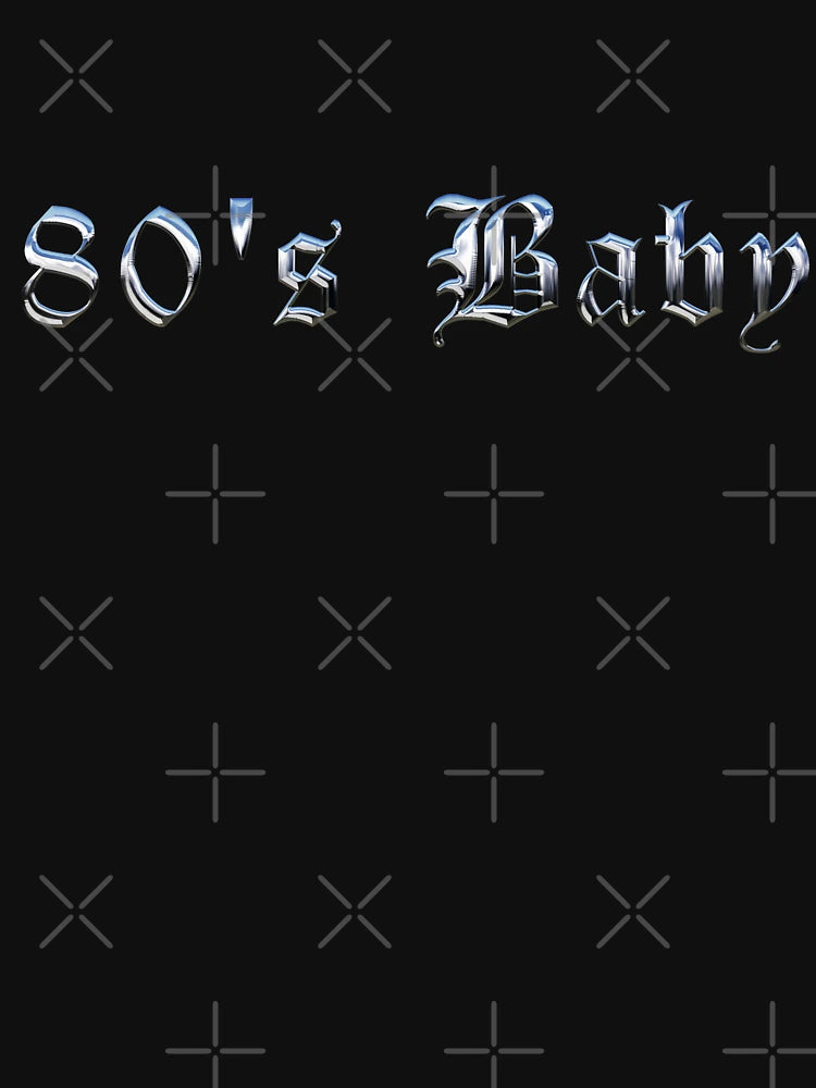 80s Baby | 3D Chrome Typography